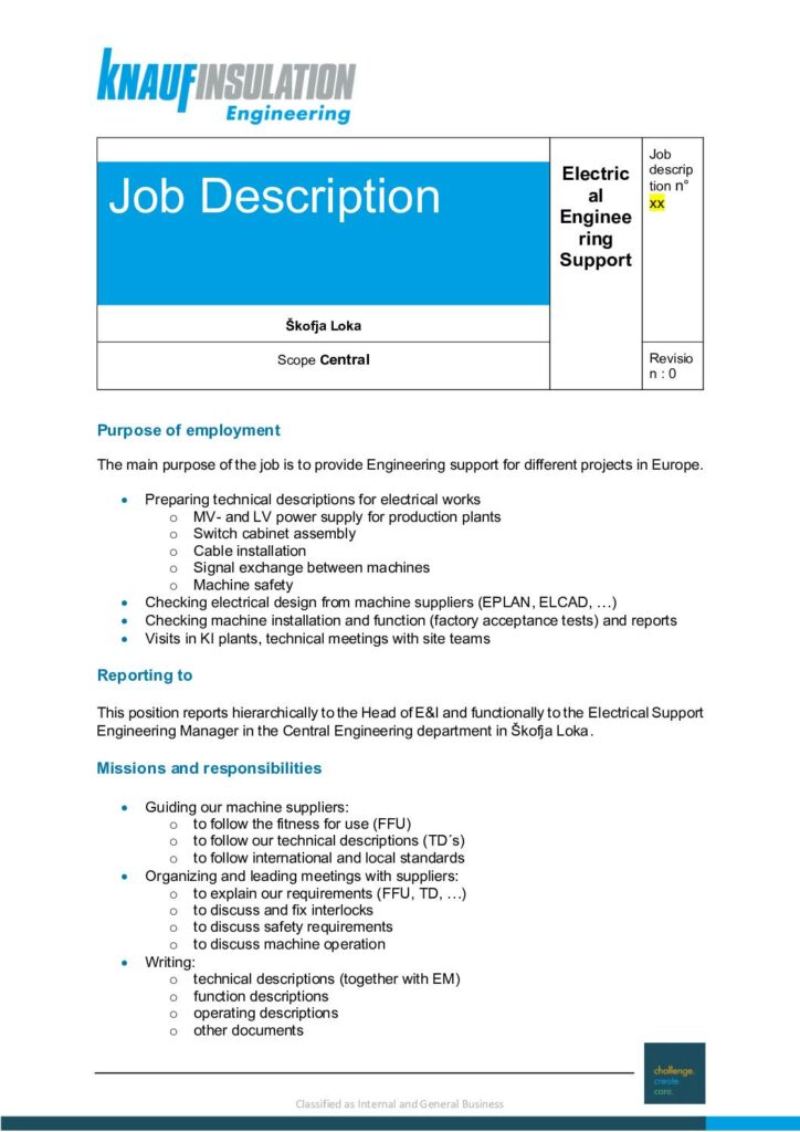 thumbnail of KIE – Job Description Electrical Engineering Support